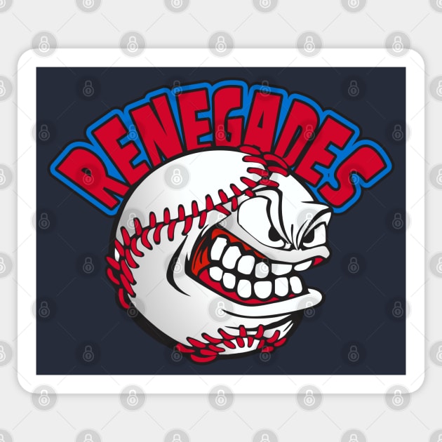 Renegades Baseball Logo Sticker by DavesTees